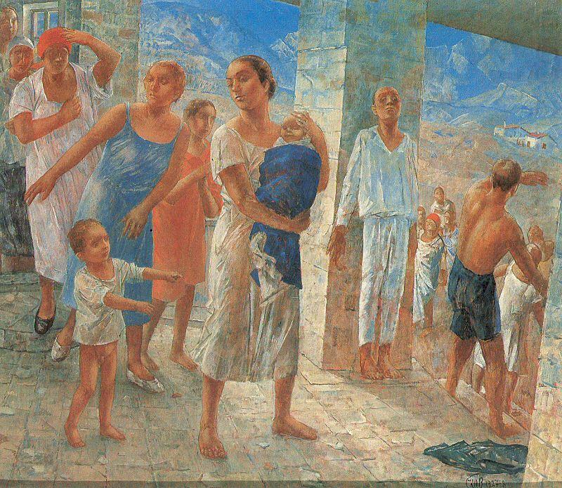 Earthquake in the Crimea, Petrov-Vodkin, Kozma